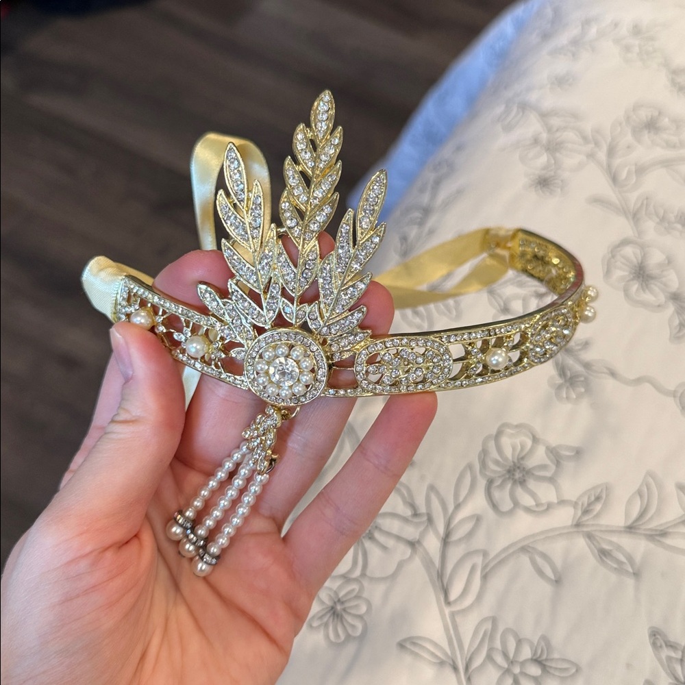 Elegant Gold and Silver Women's Headband